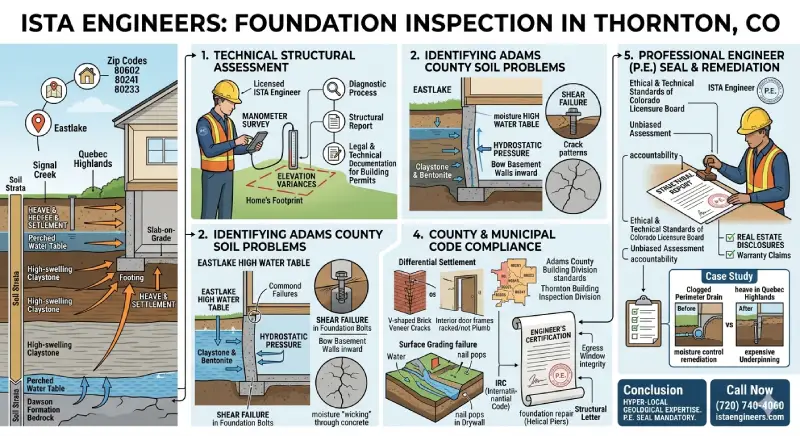 Foundation inspection in Thornton