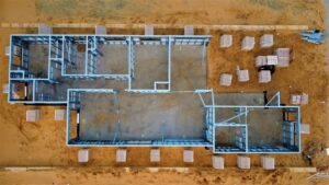 manufactured home foundation inspection (stock photo)