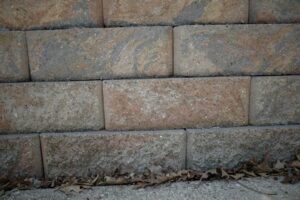 tiered retaining wall design (stock photo)